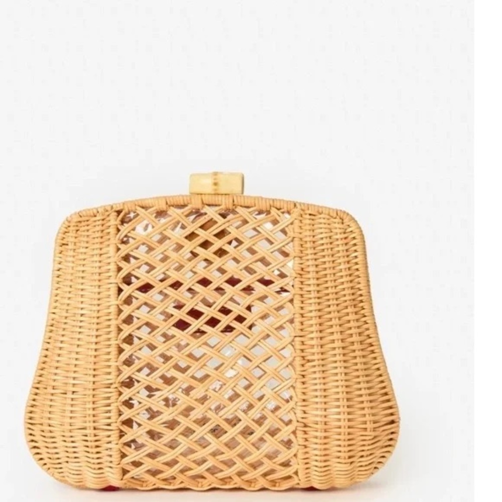 NEW J.McLaughlin Cosi Wicker Clutch
